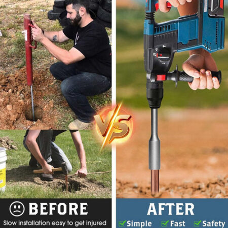 Controlador De Haste De Aterramento Sds-max Para Aço Moído K - Imagem 3