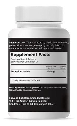 Comprimidos De Iodeto De Potássio Thyroki 130 Mg (150 Compri - Imagem 9
