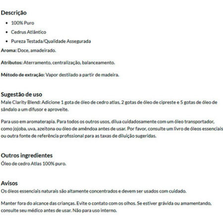 Óleo De Cedro Atlas Now Foods 30ml Puro Importado - Imagem 4