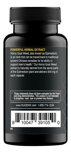 Nugenix Essentials Extrato De Erva Daninha De Cabra Excitada - Imagem 4