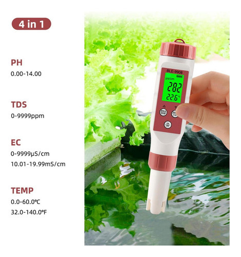 ! Medidor De Qualidade Da Agua Ec Oxigênio Dissolvido Tds - Imagem 2