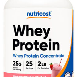 Proteína Em Pó Nutricost Whey Concentrado 907g De Morango