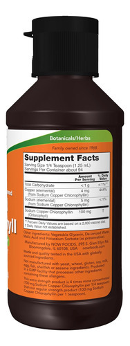 Suplementos Now Foods, Clorofila Líquida Extra Forte, Sem Sa - Imagem 3