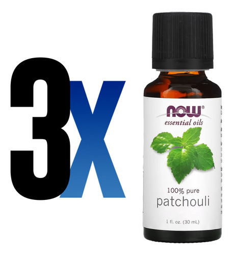 Óleo De Patchouli Now Foods 30 Ml Puro Importado 3un - Imagem 2