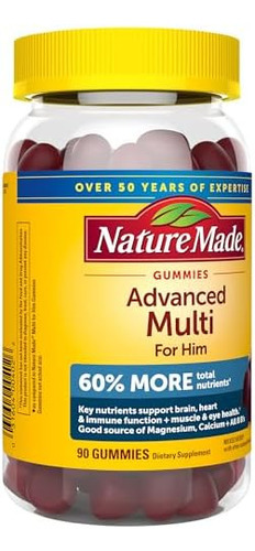 Gomas Multivitamínicas Avançadas Da Nature Made Para Ele Com - Imagem 8
