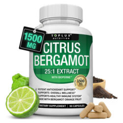 Suplemento Toplux Citrus Bergamota 1500mg Com Pimenta Preta