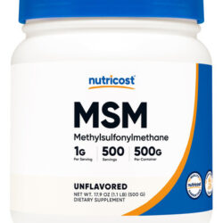 Suplemento Nutricost Pure Msm Powder 500g (metilsulfonilmet)