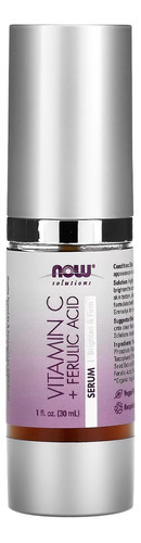 Vitamina C/sérum Ácido Ferúlico Now Foods 30ml Importado
