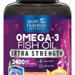 Óleo De Peixe 2.400 Mg Com Ômega-3, Epa E Dha - Suplemento D