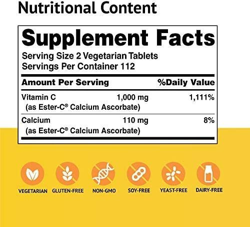 Vitamina C Ester-c 500 Mg 225 Comprimidos - Imagem 2