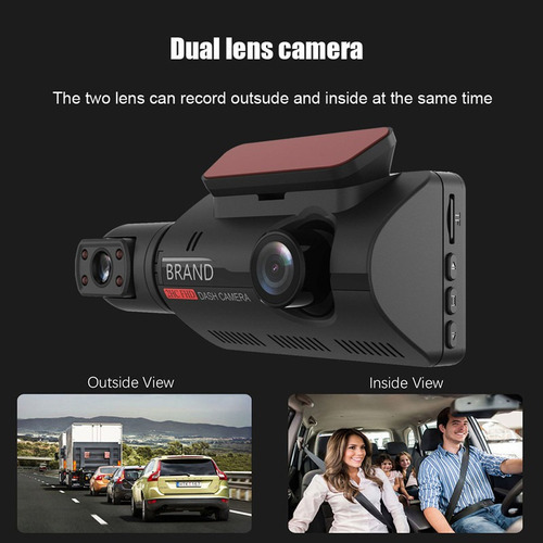 2025 Câmera Dvr Veicular Automotiva Com Dupla Lente - Imagem 3