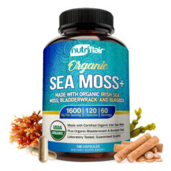 Nutriflair Organic Irish Sea Moss 1600mg, 120 Cápsulas Plus