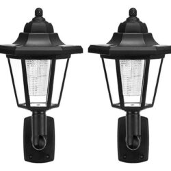 Luzes De Parede Retro Led Solares Hexagonais Do Anoitecer Ao