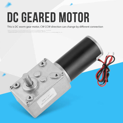 12v 200rpm 5840-31zy Ímã Permanente Dc Turbo Worm Geared - Imagem 3