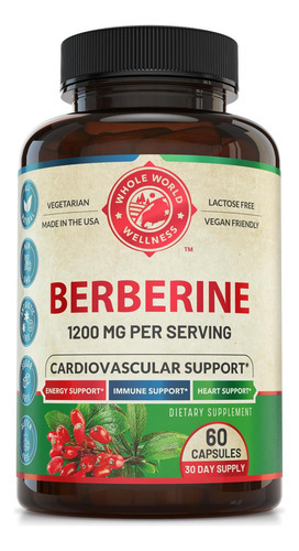 Suplemento De Berberina - Berberina Premium 1200mg Por Porçã