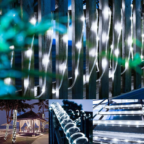 Luzes De Corda Solares Externas, 22 Metros 200led — foto 7 Luzes De Corda Solares Externas, 22 Metros 200led - Imagem 7
