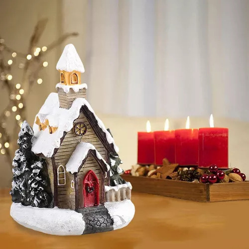 W 6 Decorações De Natal Sala De Neve Da Vila De Natal - Imagem 7