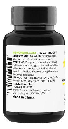 Monoherb Pqq 20 Miligramas - Suplemento Pqq, Pirroloquinolin - Imagem 4