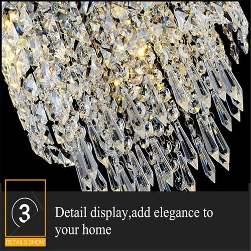 Elegante E Moderno Pingente Lustre Lâmpada De Cristal - Imagem 10