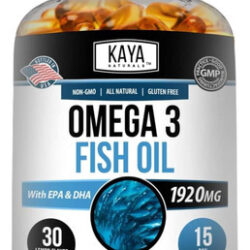 Suplemento Kaya Naturals Ômega 3 | Óleo De Peixe Ômega 3 Fei
