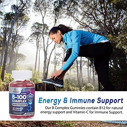 Vitamina B100-complex/natures Nutrition/60 Gomitas - Imagem 6
