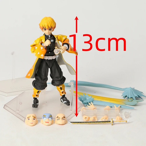 Boneco Ação Demon Slayer Figma 522-dx Zenitsu Agatsuma - Imagem 7