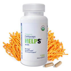 Suplemento De Cápsulas De Cogumelo Cordyceps Orgânico - 1000