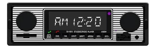 Rádio Automotivo Retrô Vintage Bt Aux Usb 1din Fm - Imagem 2