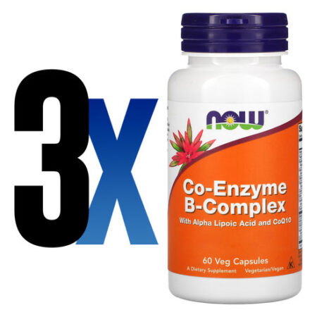 Coenzima Complexo B Now Foods 60 Cápsulas Importado 3un - Imagem 2
