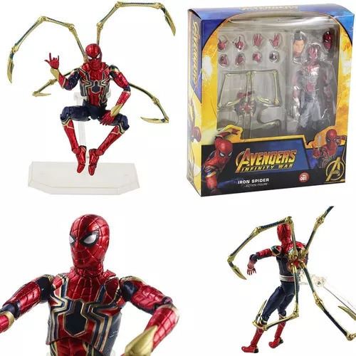 Boneco De Ação Avengers Iron Spider Man Mafex 081 Modelo T