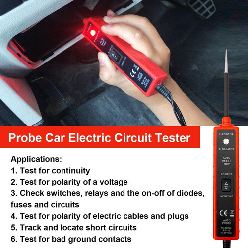 Lazhu Testador De Circuito Elétrico Automotivo Em285 6-24v - Imagem 4