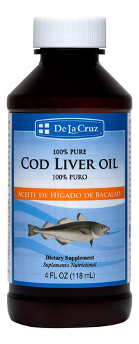 Óleo De Fígado De Bacalhau De La Cruz Líquido - Óleo