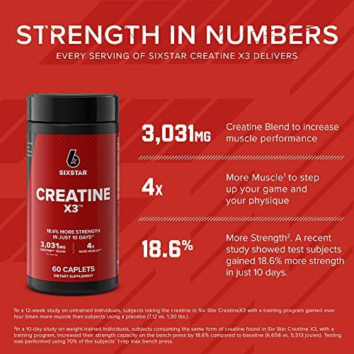 Six Star Comprimidos De Creatina Pós-treino X3 Cápsulas De - Imagem 2