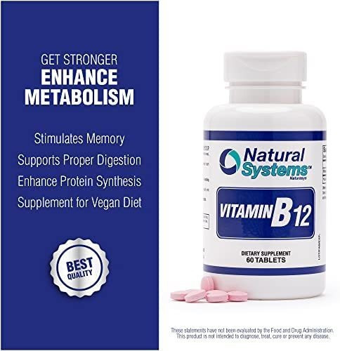 Vitamina B-12 Marca Natural Systems, 1000 Mcg, 60 Pastilhas - Imagem 8