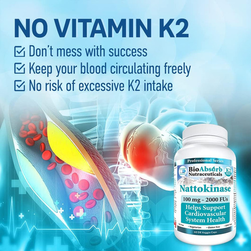 Suplemento Bio Absorb Nattokinase. Enzima De Extrato De Natt - Imagem 4