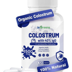 Ingreens Suplemento De Colostro Orgânico 120 Cápsulas, Super