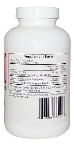 Alitiamina 50 Mg 60 Cápsulas