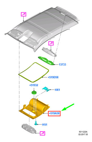 Óculos De Leitura De Teto Para Console De Carro Box Trim Cov - Imagem 3