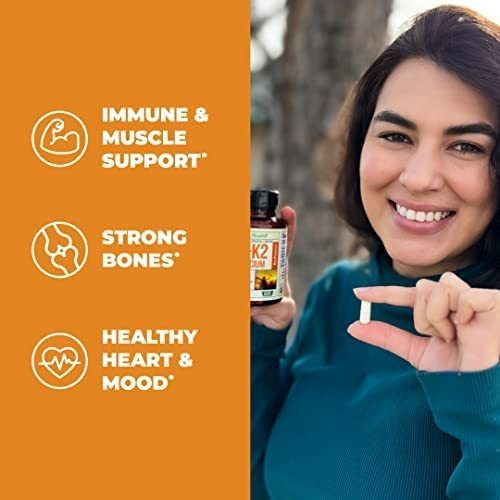 Vitamina D3 + K2 (mk7), Cálcio E Bioperine - Vitamina D 500 - Imagem 3