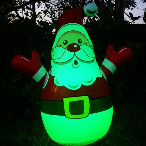 Papai Noel Inflável De Natal Com Controle Remoto, Enfeite - Imagem 7