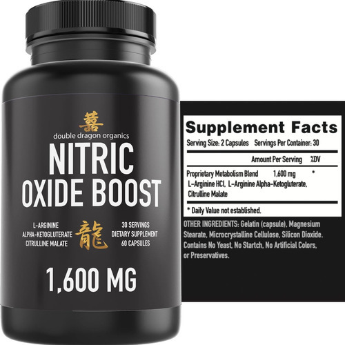 Suplemento De Reforço De Óxido Nítrico Double Dragon Organic - Imagem 3
