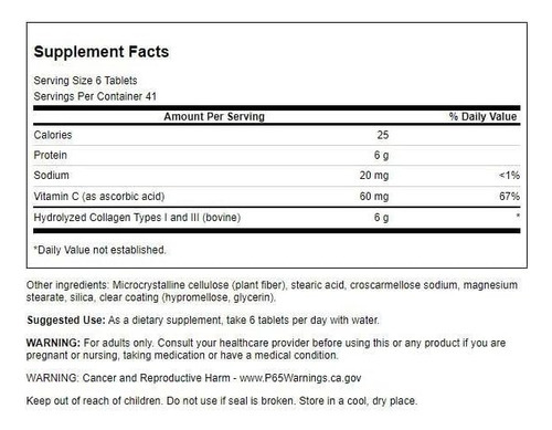 Swanson Hidrolisou Peptídeos De Colágeno + Vitamina C Tipos - Imagem 2