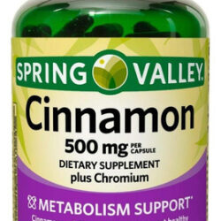 Suporte Ao Metabolismo De Canela 500mg De Spring Valley