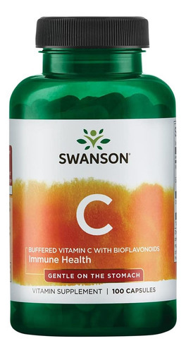 Swanson Vitamina C Tamponada 500 Miligramas 100 Cápsulas