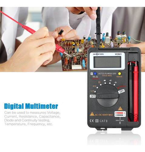 Richmeters Handheld Mini Multímetro Digital Multifunções - Imagem 7