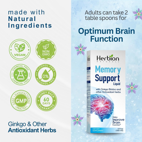 Líquido De Suporte De Memória Herbion Naturals - Para Adulto - Imagem 6