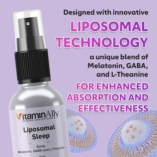 Spray De Sono Líquido Vitamina Lipossomal | Relaxamento E Ap - Imagem 4