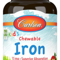 Carlson - Ferro Mastigável Infantil, 15 Mg, Absorção Superio