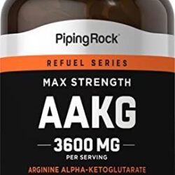 Suplemento Piping Rock Aakg | 120 Cápsulas | 3600mg | Suple