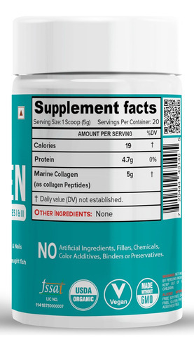 Peptídeos De Colágeno Marinho Nutrija - Colágeno De Peixe Hi